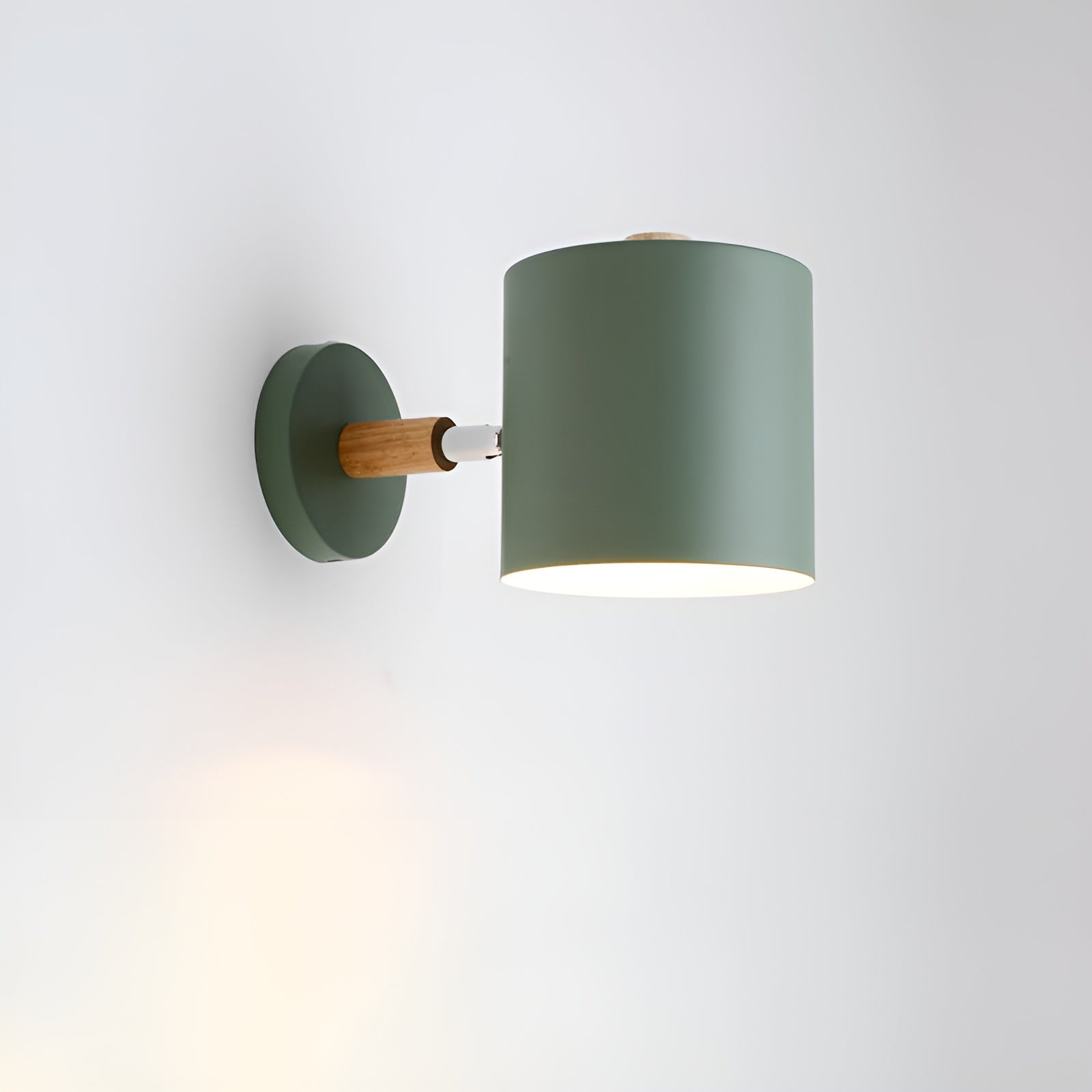 Wandlamp Metaal Hout Roze Verstelbaar 13x14 cm E27 Binnenverlichting Slaapkamer Kinderkamer Bedlamp Scandinavisch | Sansoti