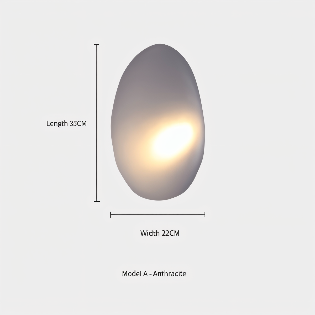 Glas-Wandleuchte LED Warmes Licht Metallrand Wohnzimmer Schlafzimmer Flur Skandinavisches Design Modernes Interieur | Sansoti