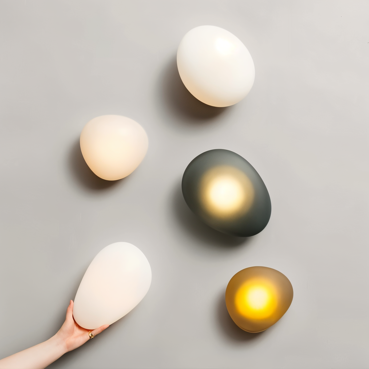 Glas-Wandleuchte LED Warmes Licht Metallrand Wohnzimmer Schlafzimmer Flur Skandinavisches Design Modernes Interieur | Sansoti