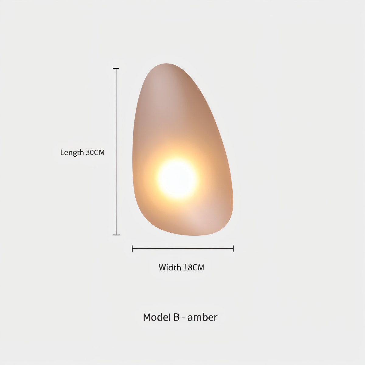 Glas-Wandleuchte LED Warmes Licht Metallrand Wohnzimmer Schlafzimmer Flur Skandinavisches Design Modernes Interieur | Sansoti