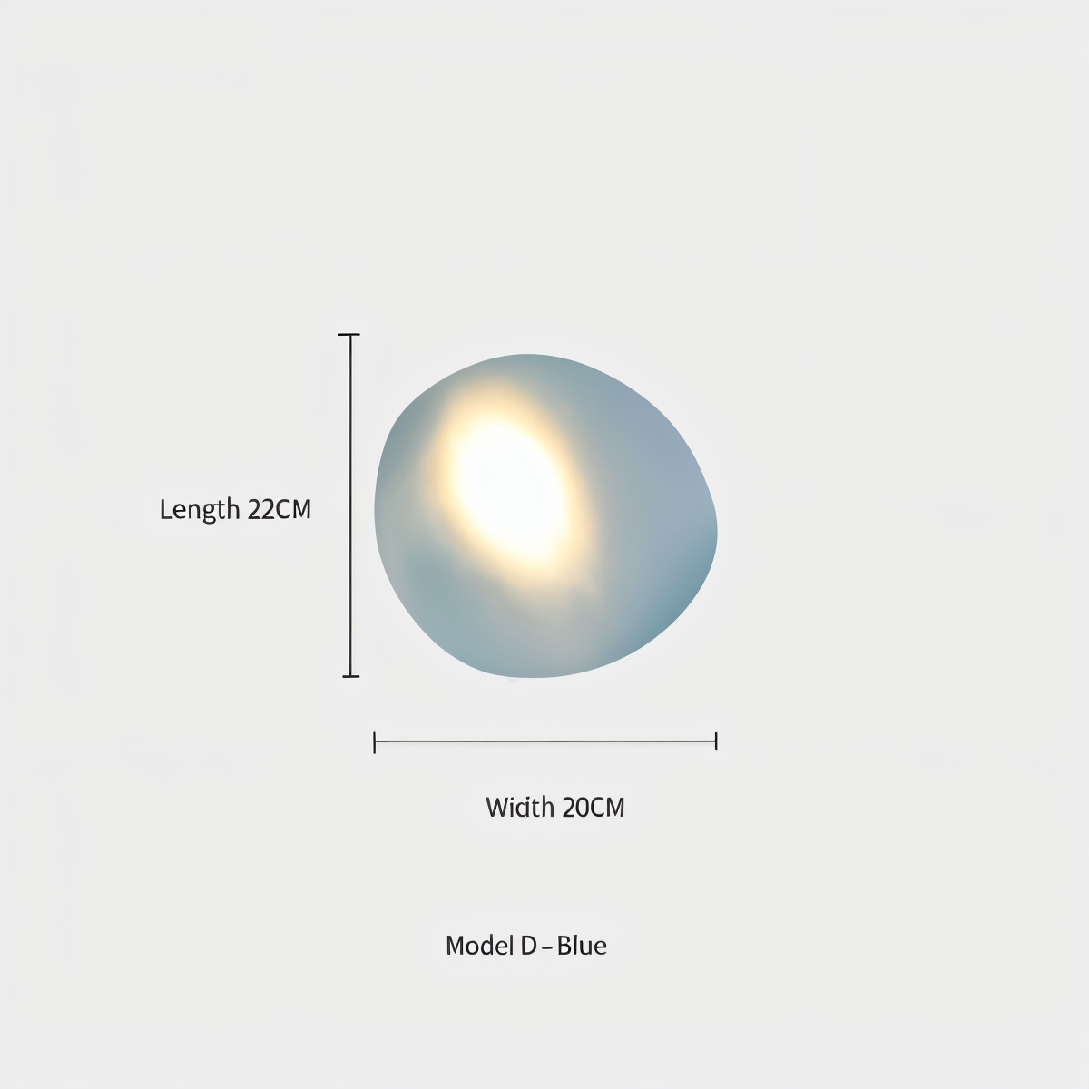Glas-Wandleuchte LED Warmes Licht Metallrand Wohnzimmer Schlafzimmer Flur Skandinavisches Design Modernes Interieur | Sansoti