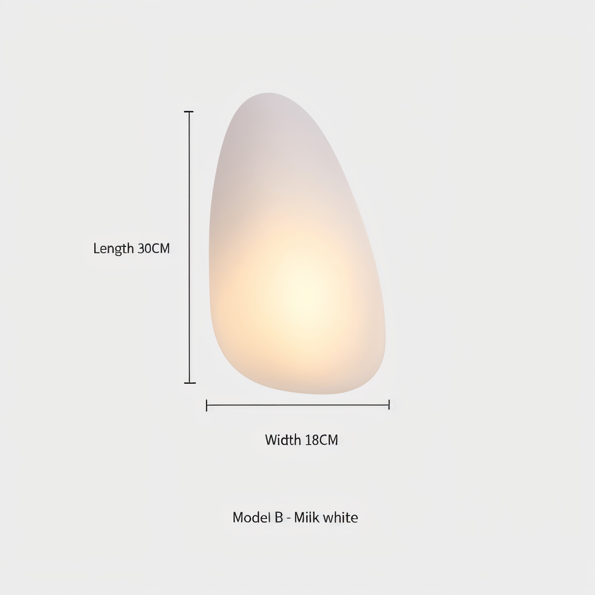 Glas-Wandleuchte LED Warmes Licht Metallrand Wohnzimmer Schlafzimmer Flur Skandinavisches Design Modernes Interieur | Sansoti