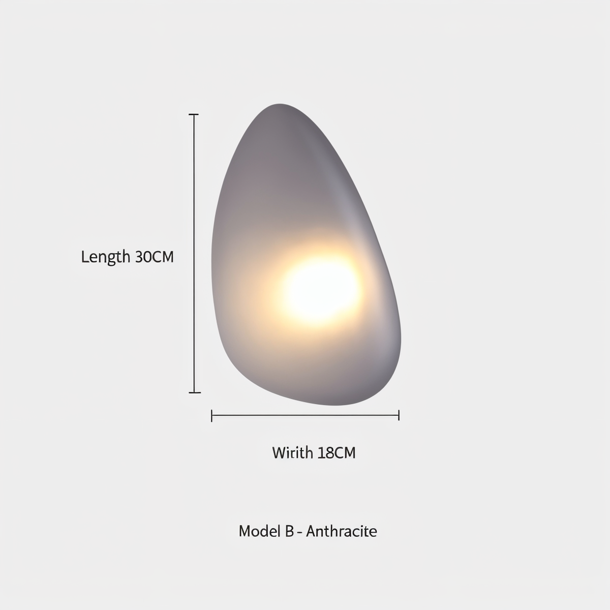 Glas-Wandleuchte LED Warmes Licht Metallrand Wohnzimmer Schlafzimmer Flur Skandinavisches Design Modernes Interieur | Sansoti