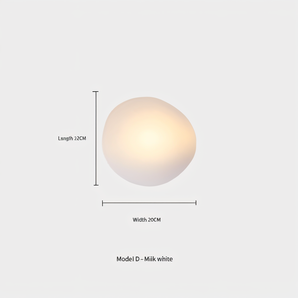 Glas-Wandleuchte LED Warmes Licht Metallrand Wohnzimmer Schlafzimmer Flur Skandinavisches Design Modernes Interieur | Sansoti
