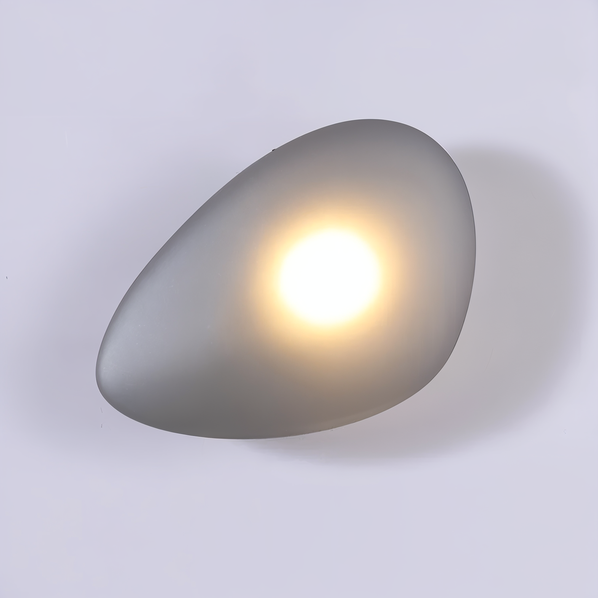 Glas-Wandleuchte LED Warmes Licht Metallrand Wohnzimmer Schlafzimmer Flur Skandinavisches Design Modernes Interieur | Sansoti