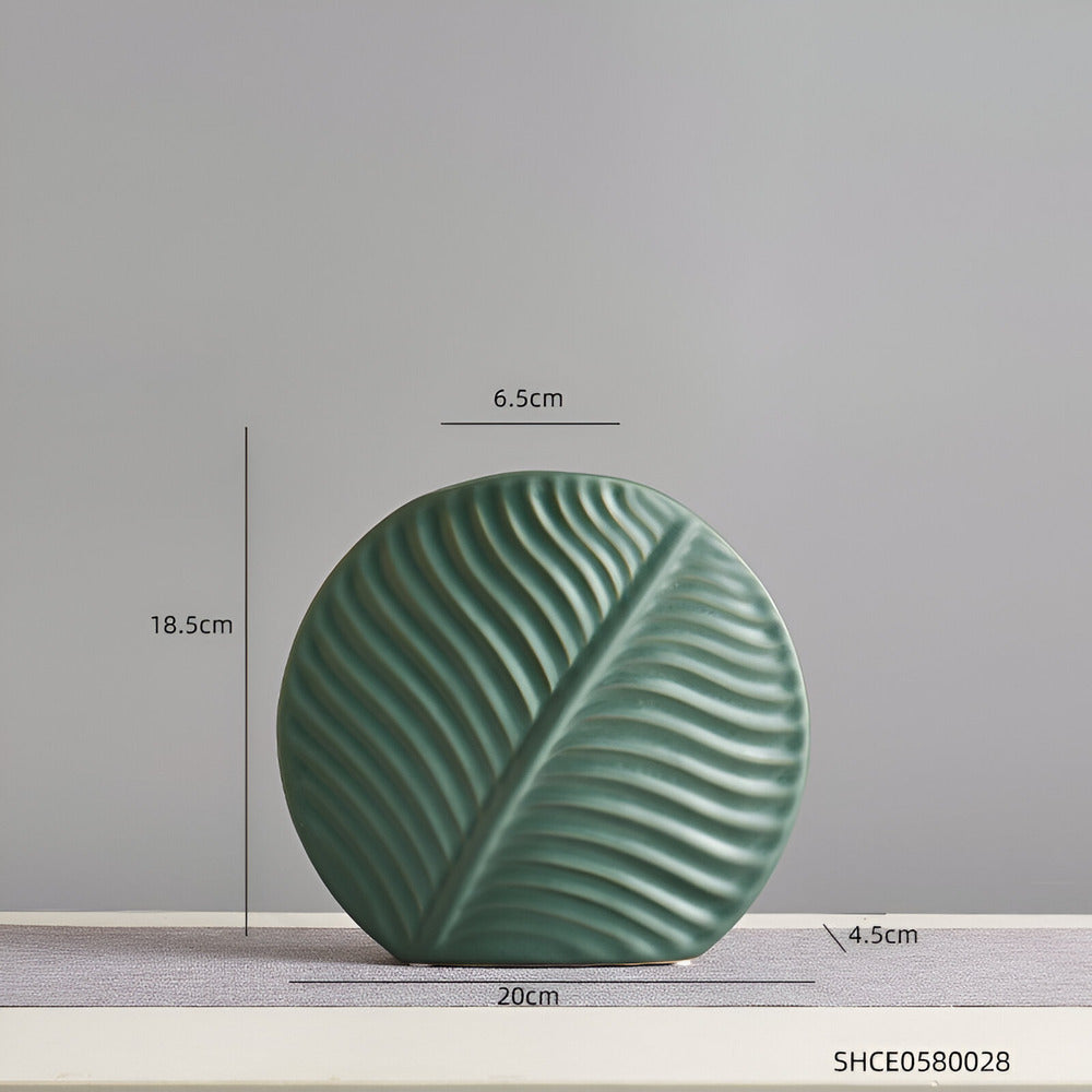 Ceramic Decorative Vase 20cm Handmade Matte Scandinavian Design for Dried Flowers and Natural Flowers | Sansoti