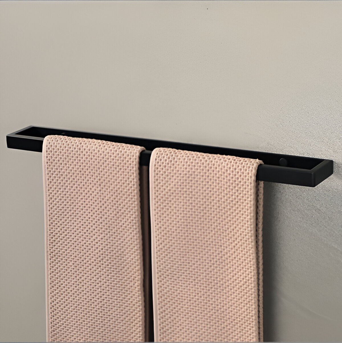 Wandhandtuchhalter Edelstahl 31cm Mattschwarz Badezimmer Küche Rostfrei Modernes Design Handtuchständer Aufbewahrung | Sansoti