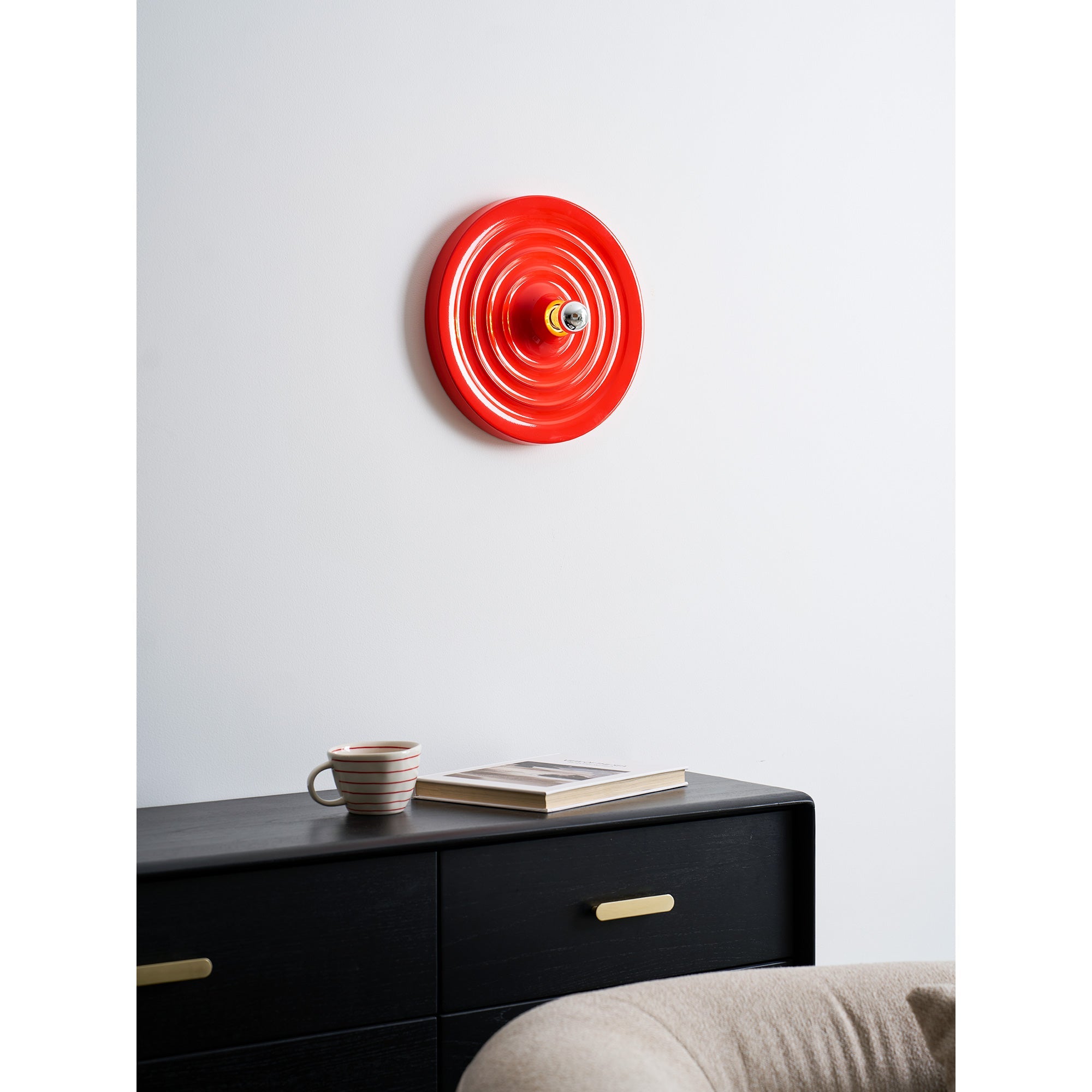 Moderne Disc Wandlamp Ijzer Wit Zwart Oranje Nikkel Messing Plafondlamp Dubbelfunctie Porches Patio Interieur Verlichting | Sansoti