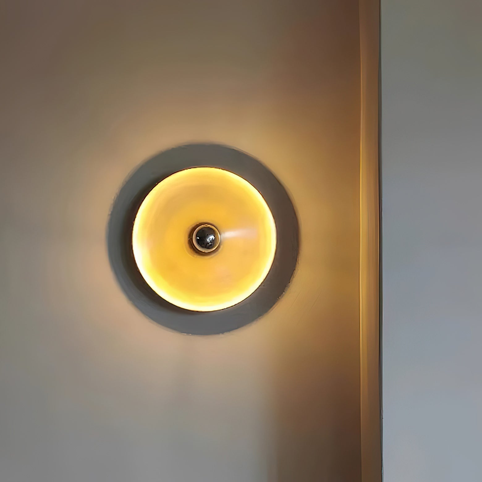 Moderne Disc Wandlamp Ijzer Wit Zwart Oranje Nikkel Messing Plafondlamp Dubbelfunctie Porches Patio Interieur Verlichting | Sansoti