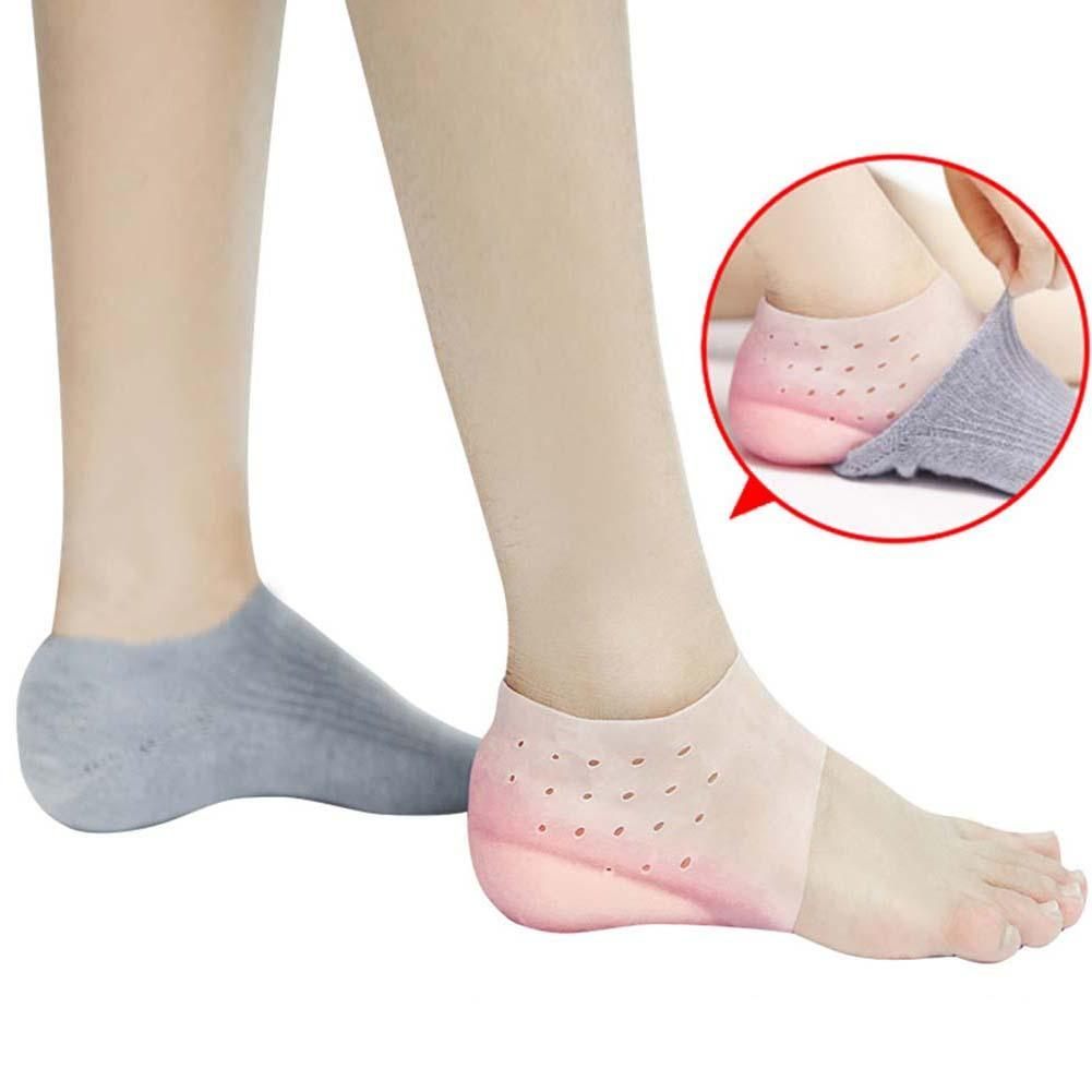 Semelles intérieures rehaussantes en silicone invisibles avec 4 niveaux de hauteur, confortables, pour chaussures, semelles ajoutant quelques centimètres, unisexes | Sansoti