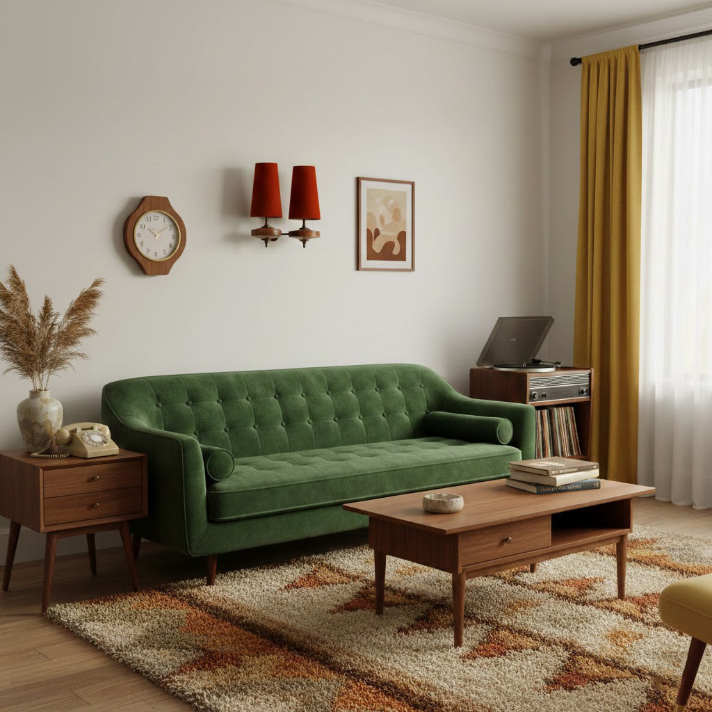 Design-Wandleuchte mit Holzdetails und Stoffschirm, inspiriert von der Nikau-Palme | Restfield