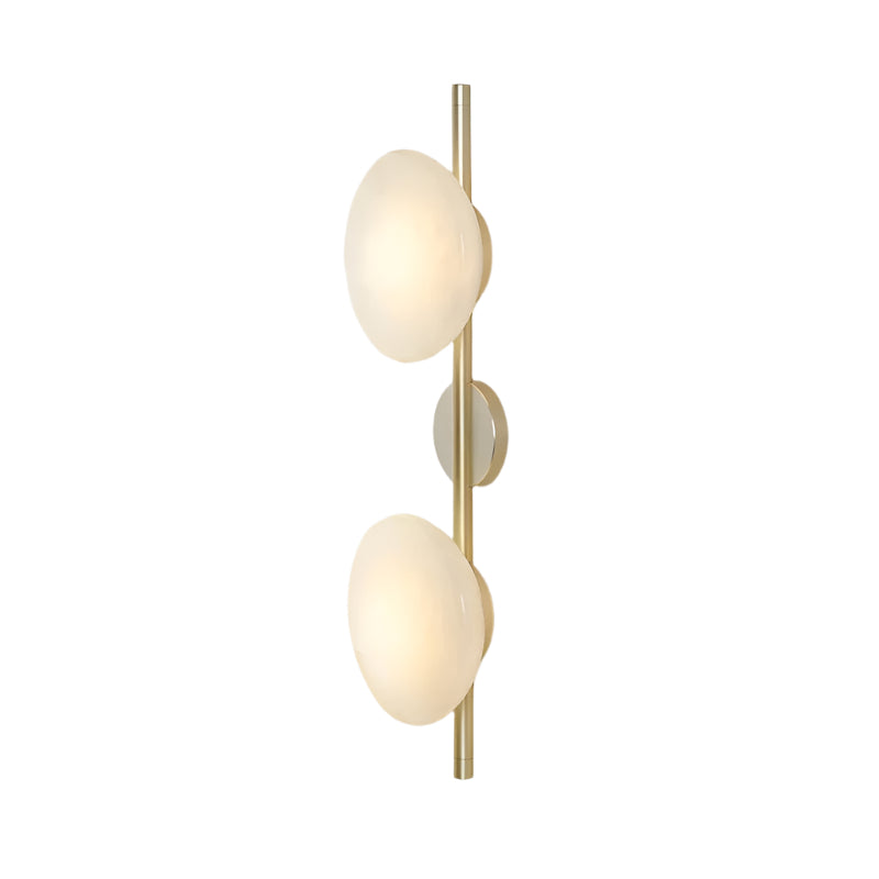 Glazen Wandlamp met Aluminium Frame – Mondgeblazen Glas – 5W LED – Moderne Wandverlichting voor Gang, Slaapkamer en Leeshoek | Sansoti