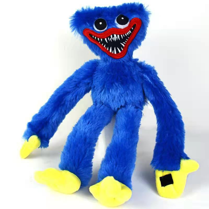 Huggy Wuggy knuffel 40 cm pluche speelgoed hoogwaardig zachte metgezel cadeau kinderen volwassenen blauw rood | Sansoti