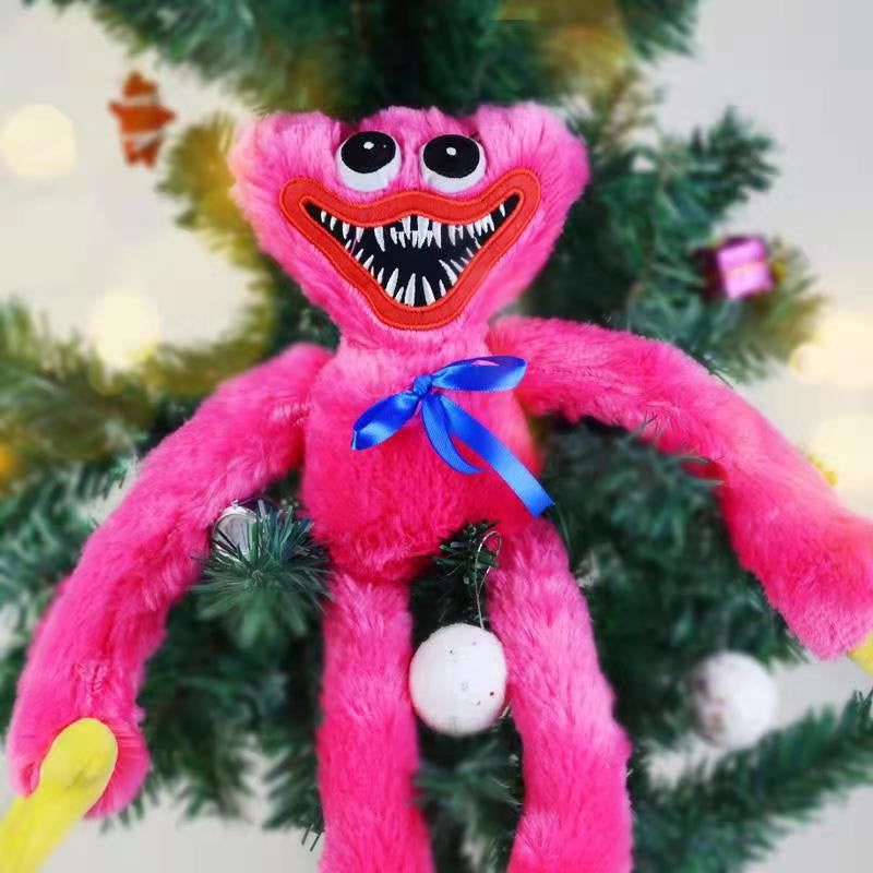 Huggy Wuggy knuffel 40 cm pluche speelgoed hoogwaardig zachte metgezel cadeau kinderen volwassenen blauw rood | Sansoti