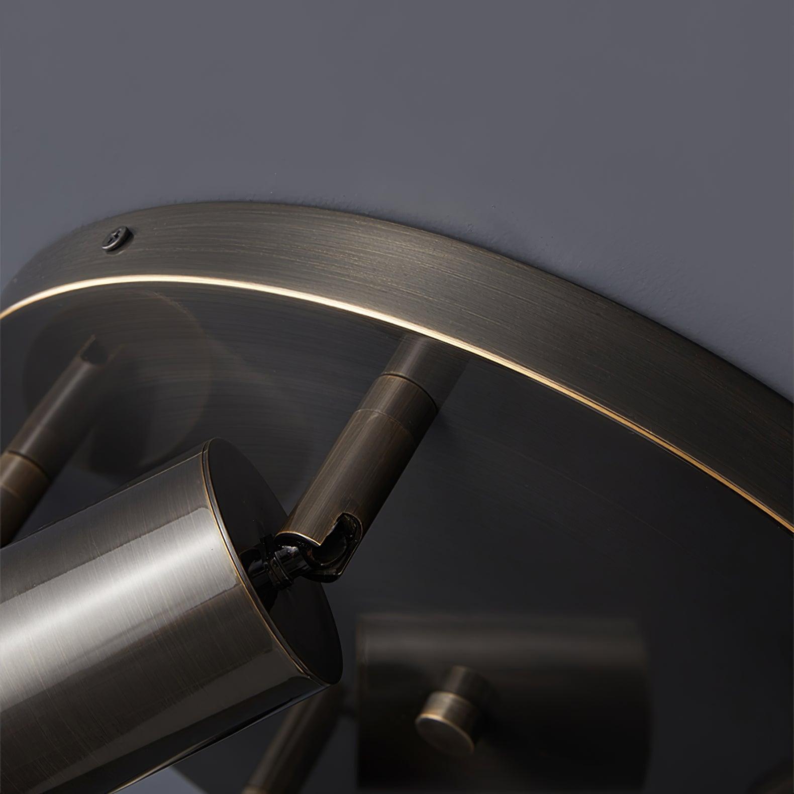 Plafondlamp Metalen Vloerlamp met Messing Afwerking Industriële Kroonluchter 3 of 5 Lichtpunten GU10 Fitting 25W per Lamp Moderne Hanglamp Koperkleur Zwart | Sansoti