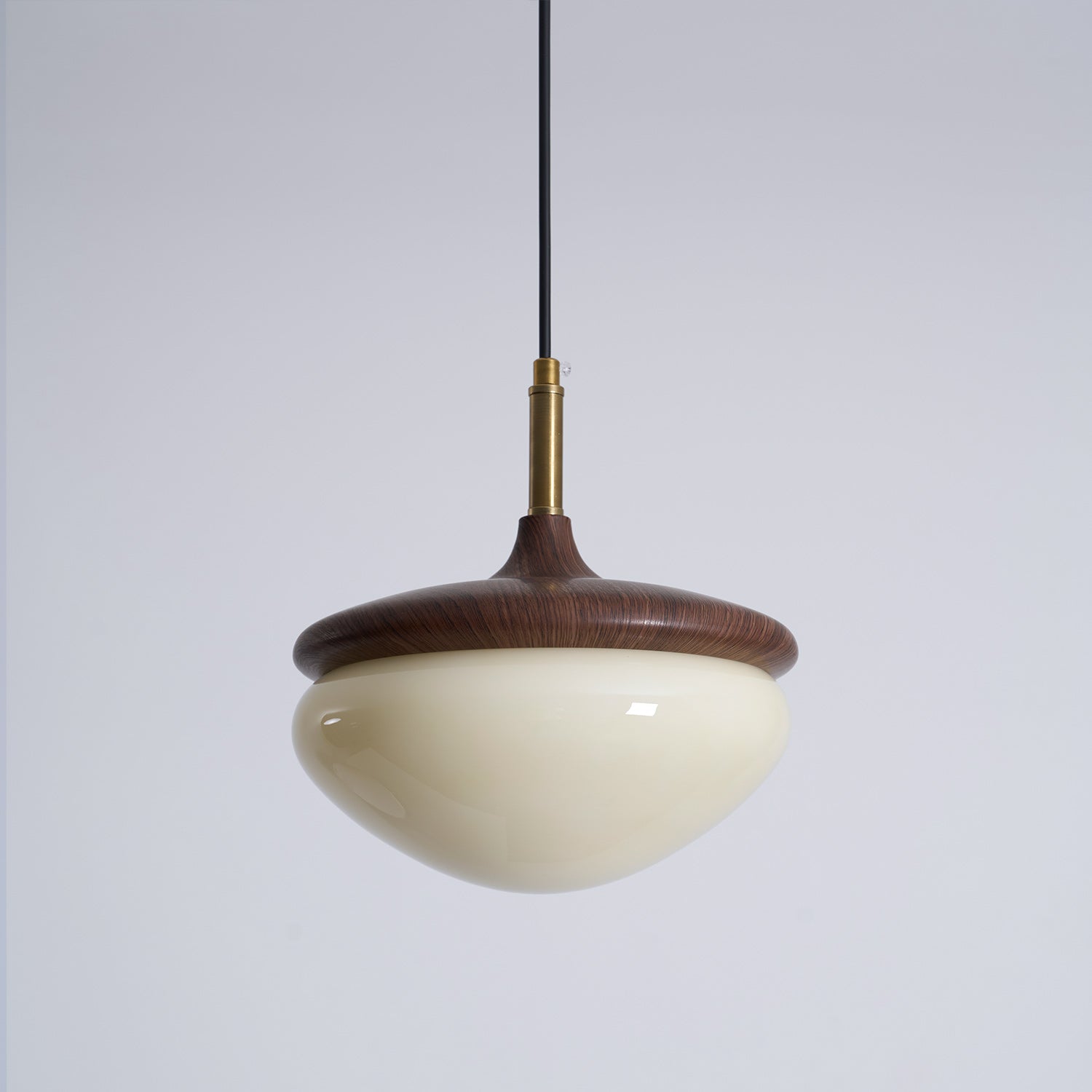 Vintage Hanglamp Metaal en Glas Beige-Goud 22 cm Scandinavische Sfeer Eetkamer Woonkamer | Sansoti