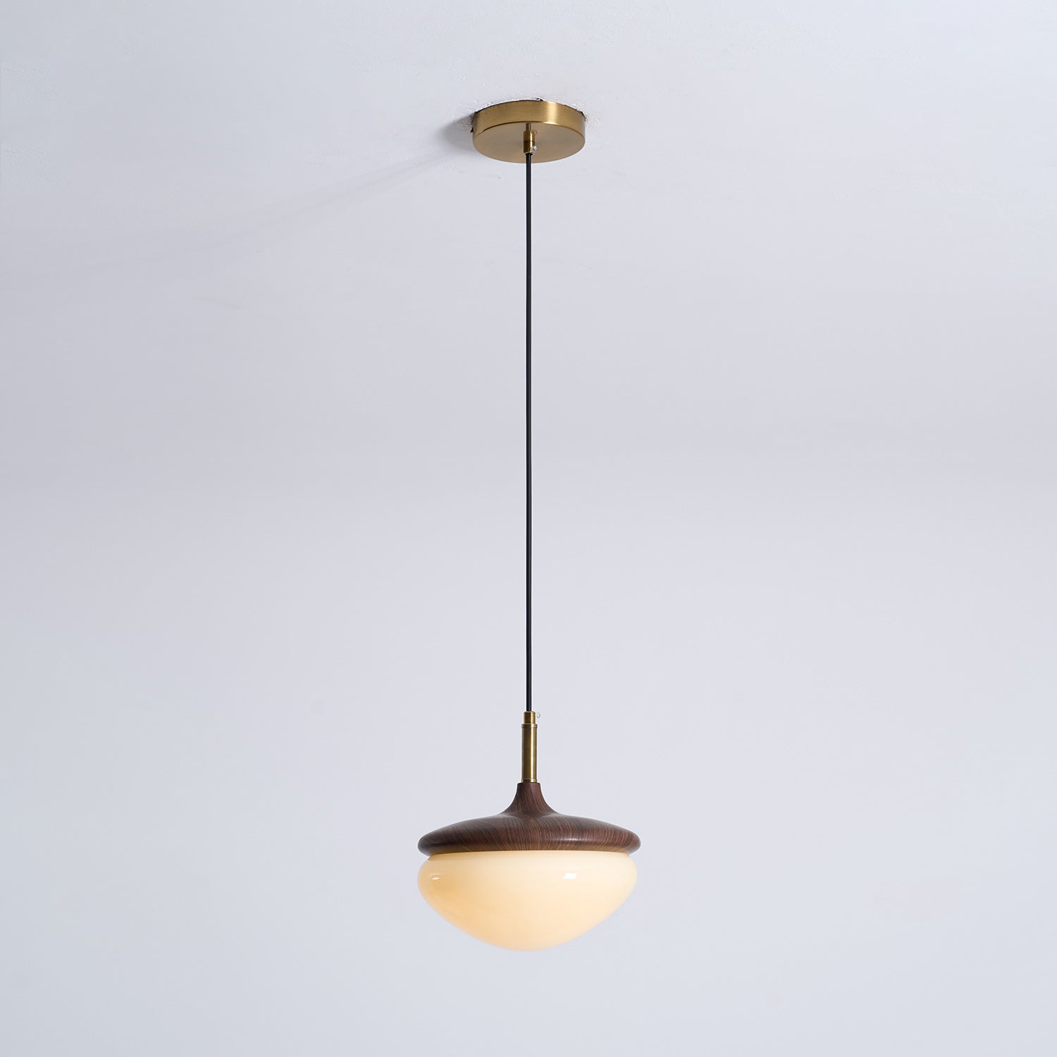 Vintage Hanglamp Metaal en Glas Beige-Goud 22 cm Scandinavische Sfeer Eetkamer Woonkamer | Sansoti