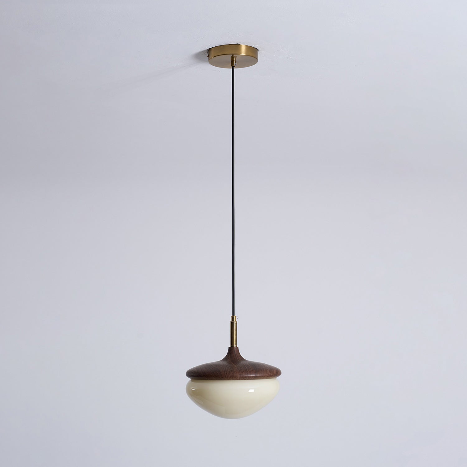 Vintage Hanglamp Metaal en Glas Beige-Goud 22 cm Scandinavische Sfeer Eetkamer Woonkamer | Sansoti
