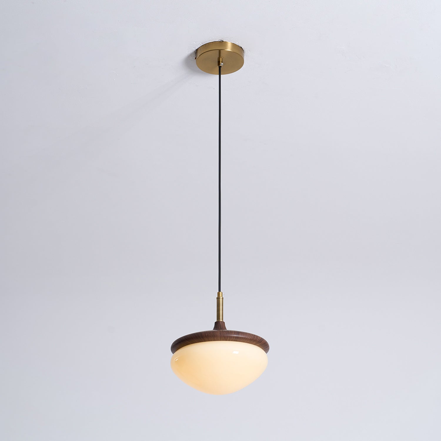 Vintage Hanglamp Metaal en Glas Beige-Goud 22 cm Scandinavische Sfeer Eetkamer Woonkamer | Sansoti