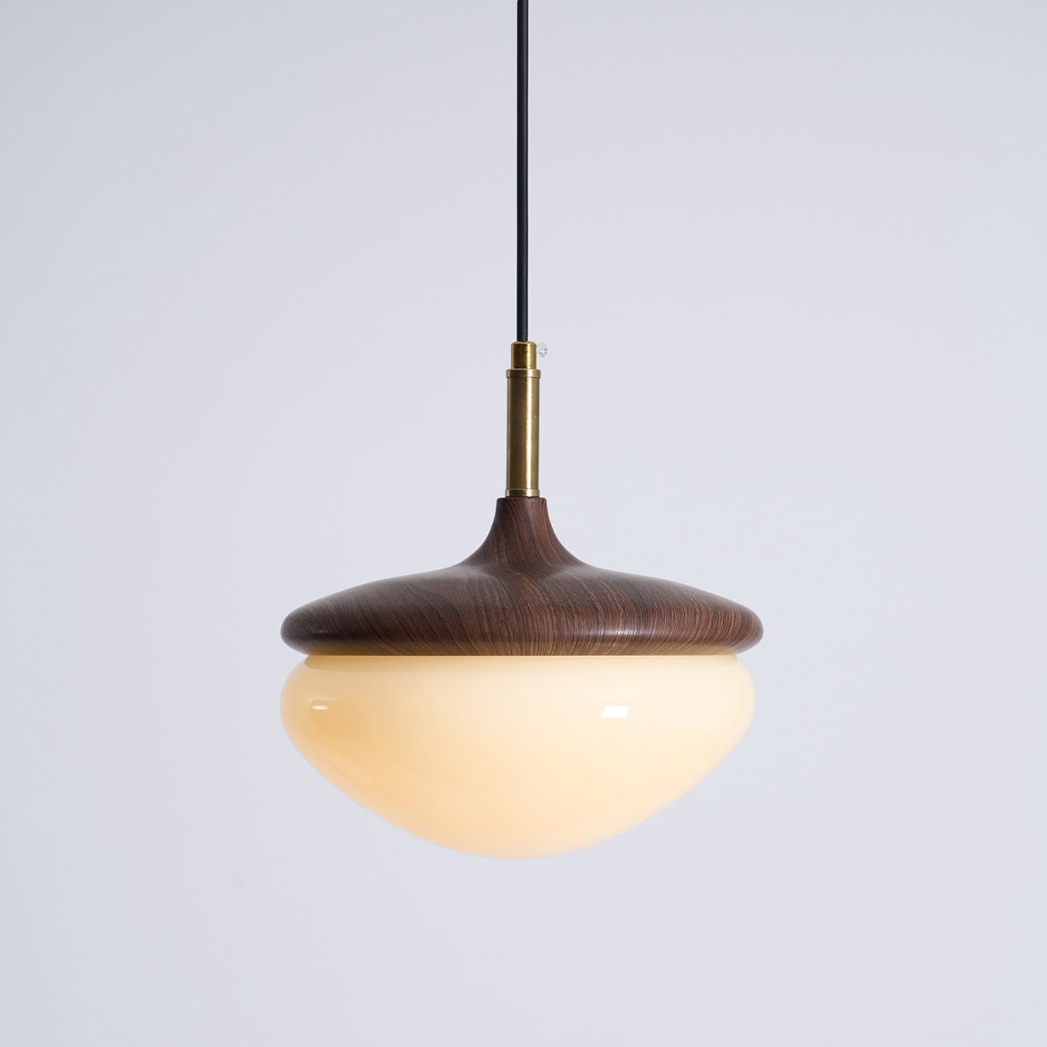Vintage Hanglamp Metaal en Glas Beige-Goud 22 cm Scandinavische Sfeer Eetkamer Woonkamer | Sansoti