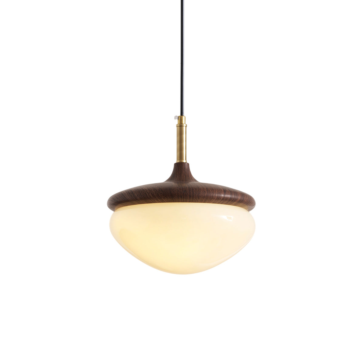 Vintage Hanglamp Metaal en Glas Beige-Goud 22 cm Scandinavische Sfeer Eetkamer Woonkamer | Sansoti