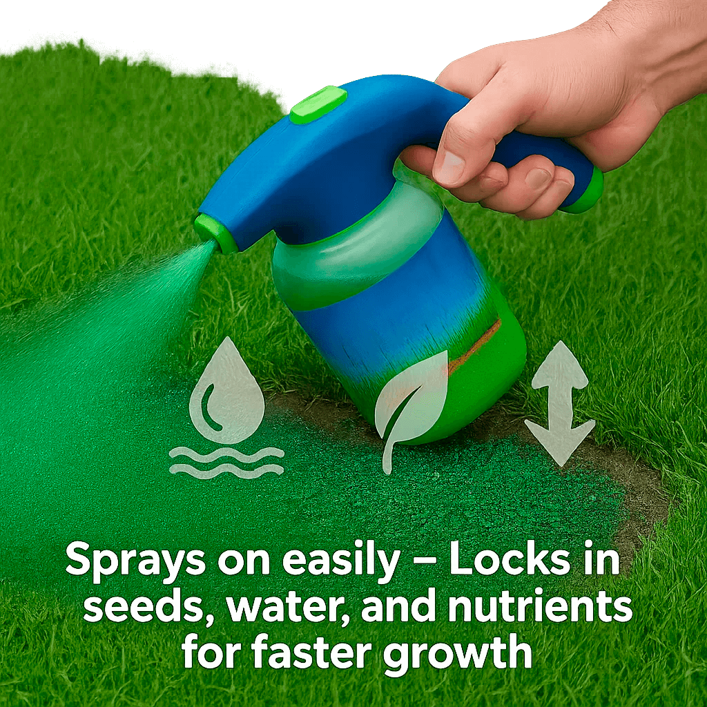 Gazonherstel Sprayfles met Hydrozaai Technologie voor Weelderig Groen Gras Eenvoudig Herstel Kale Plekken | Sansoti
