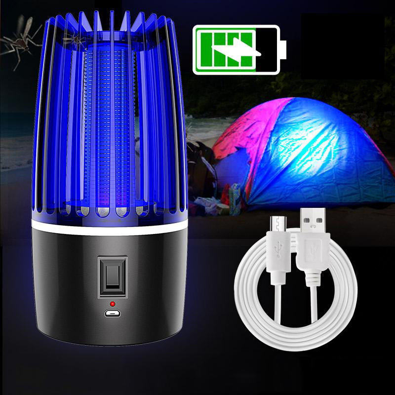 Oplaadbare Muggenval met LED Lamp 2-in-1 voor Binnen en Buiten 360 Graden Werking USB Insectenverdelger | Sansoti