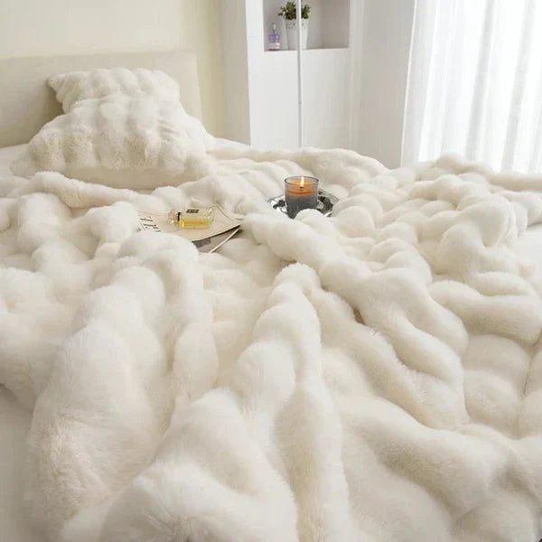 Zachte Imitatiebont Plaid - Pluizige Warme Deken voor Bank en Bed - 160x200 cm | Sansoti