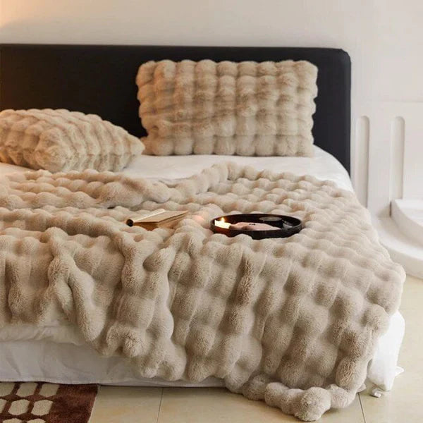 Zachte Imitatiebont Kussenhoes voor Bank en Bed – Luxe Pluche Sierkussen – Warm en Decoratief | Sansoti