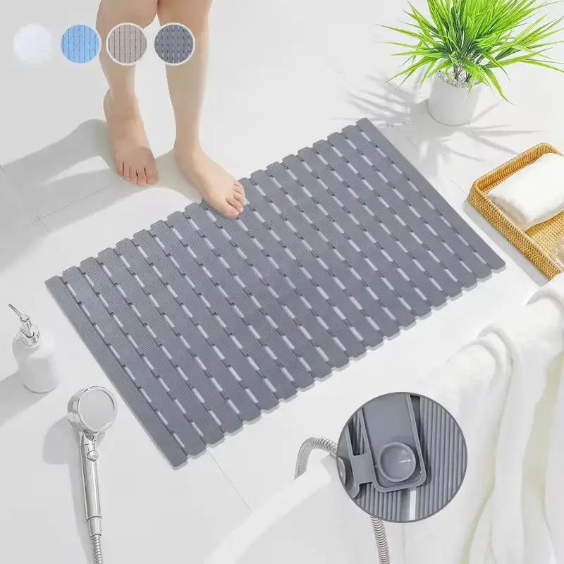 Antislip Badmat met Zuignappen en Drainagegaten 40×63 cm voor Veilig Douchen | Sansoti