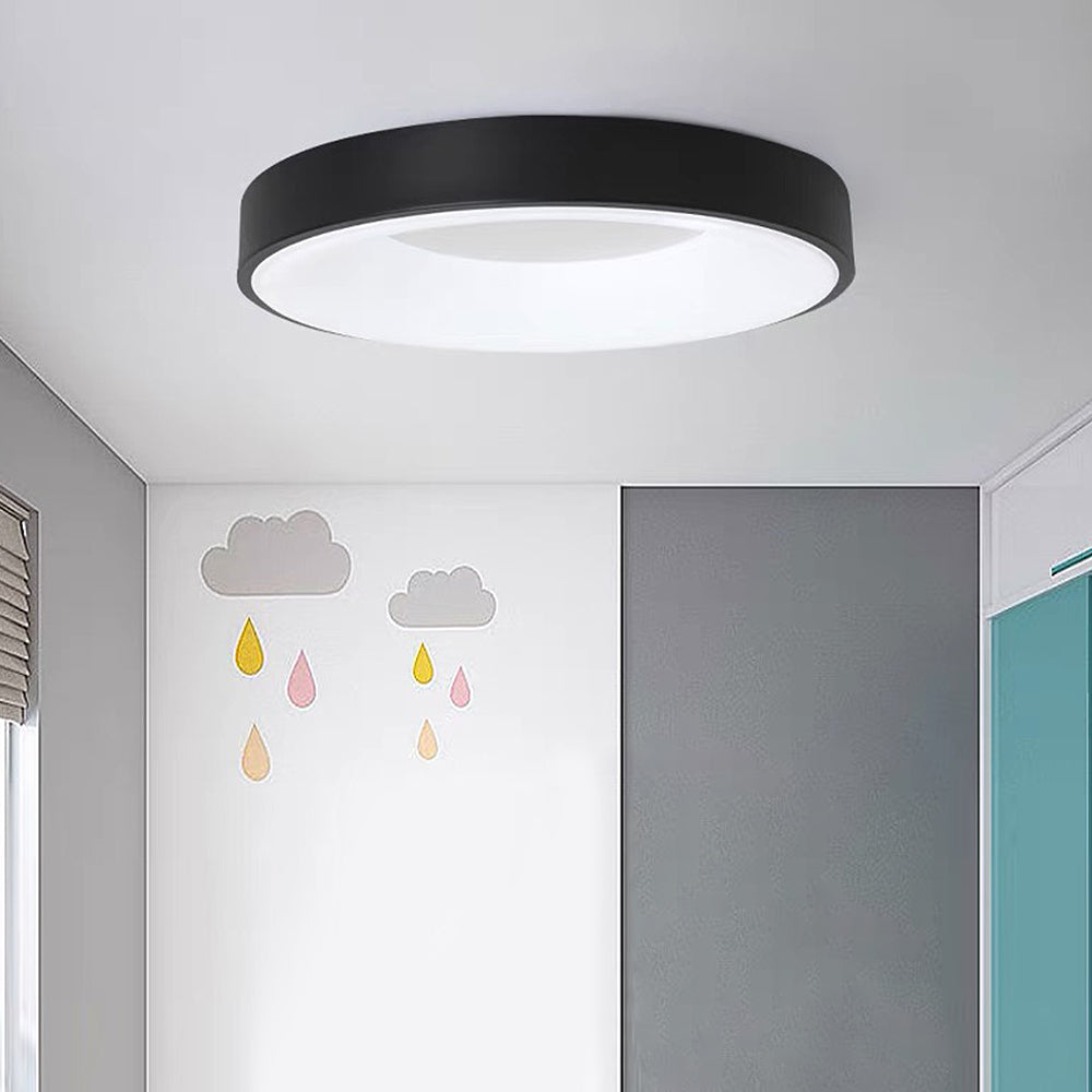 LED Deckenleuchte Rund Acryl Eisen Niedrige Räume Flur Schlafzimmer Wohnzimmer Moderne Aufbauleuchte Minimalistische Deckenbeleuchtung | Restfield