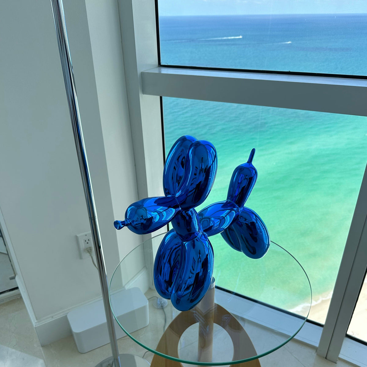 Ballonhund-Skulptur Kunstharz-Dekoration modernes Design Wohnzimmer Interieur Geschenkidee dekoratives Objekt | Sansoti