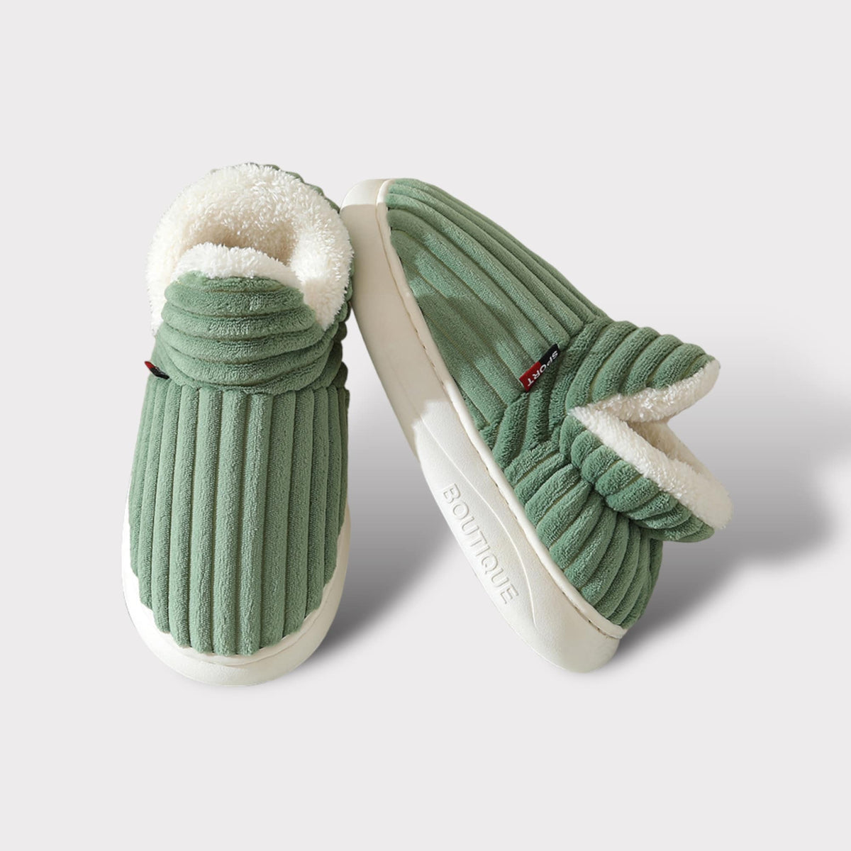 Unisex-Hausschuhe aus Baumwolle – Warme Pantoffeln mit rutschfester Sohle für Damen und Herren Bequemes Schuhwerk für drinnen | Sansoti