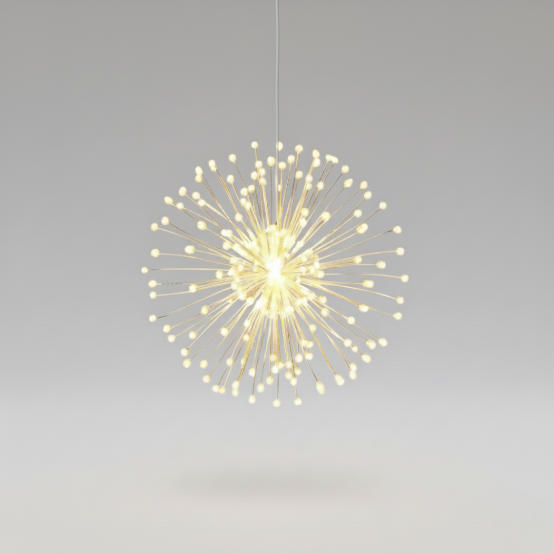 Zonne-energie Hanglamp Vuurwerkeffect Multicolor LED Tuin Terras Decoratieve Sfeerverlichting Buiten | Sansoti