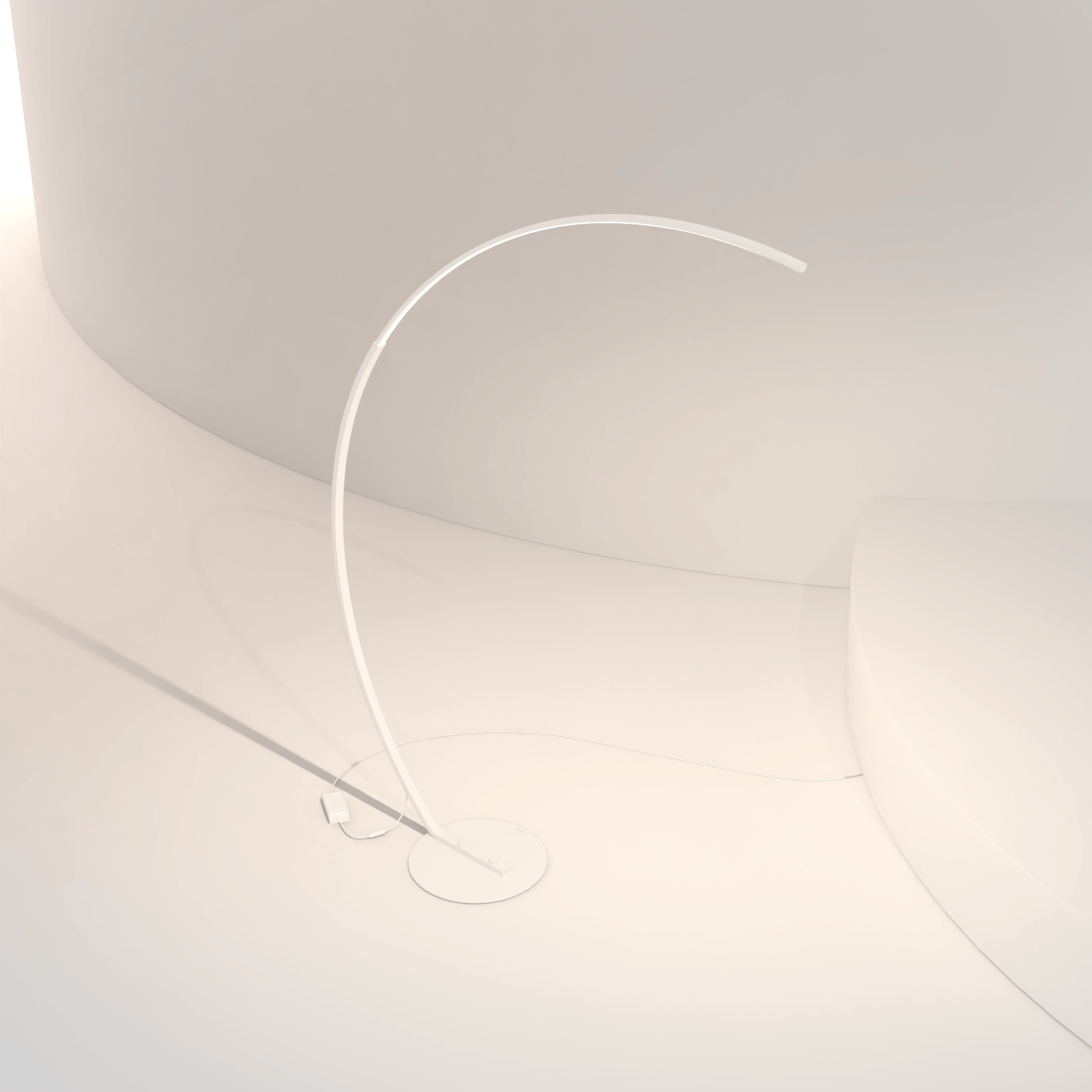LED Stehleuchte Bogenlampe Schwarz Weiß Dimmbar 170cm Modernes Design | Restfield