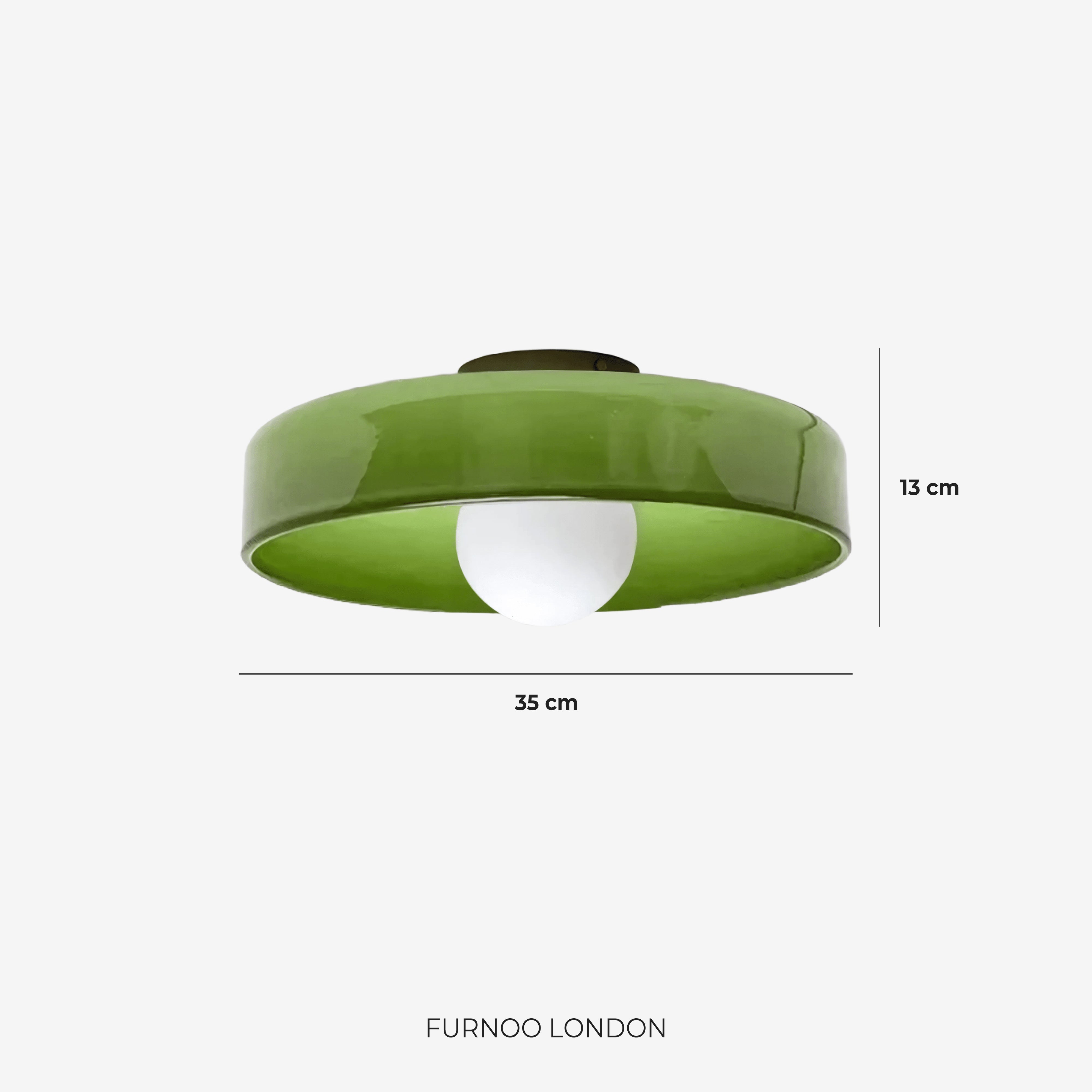Minimalistische Glazen Wand- en Plafondlamp — Moderne Verlichting voor Gang & Slaapkamer — Dimbaar LED — Ø25 / Ø35 cm | Sansoti