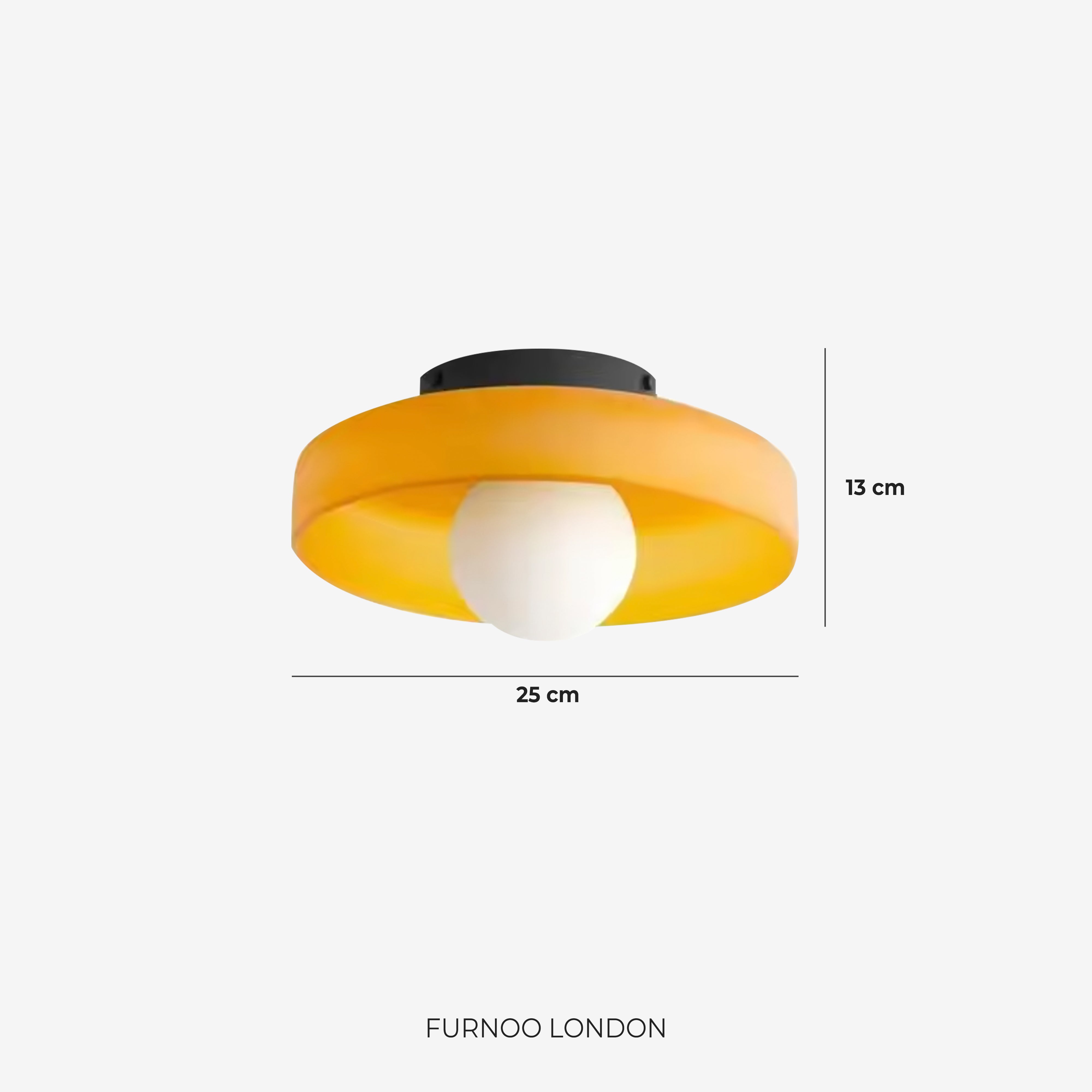 Minimalistische Glazen Wand- en Plafondlamp — Moderne Verlichting voor Gang & Slaapkamer — Dimbaar LED — Ø25 / Ø35 cm | Sansoti