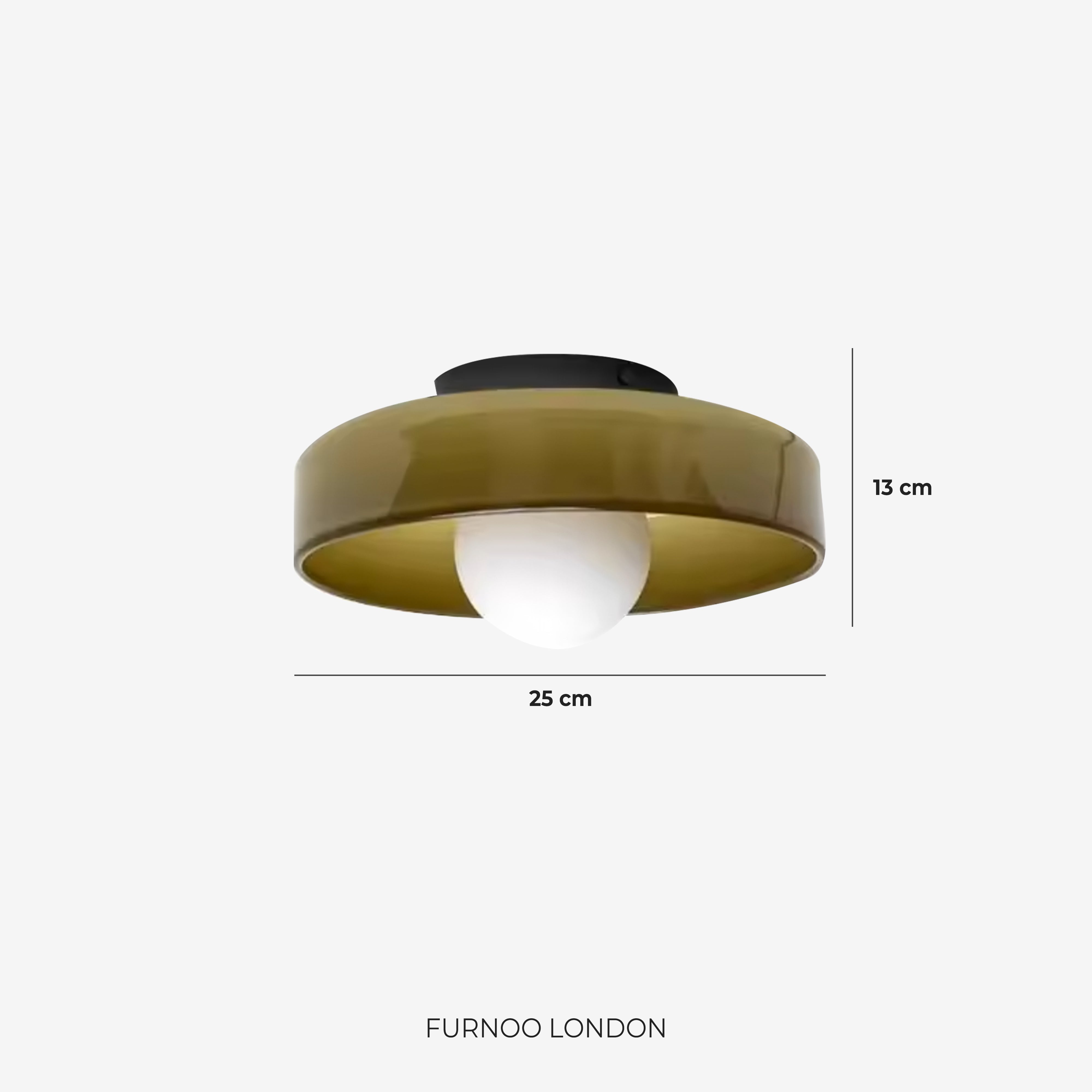 Minimalistische Glazen Wand- en Plafondlamp — Moderne Verlichting voor Gang & Slaapkamer — Dimbaar LED — Ø25 / Ø35 cm | Sansoti