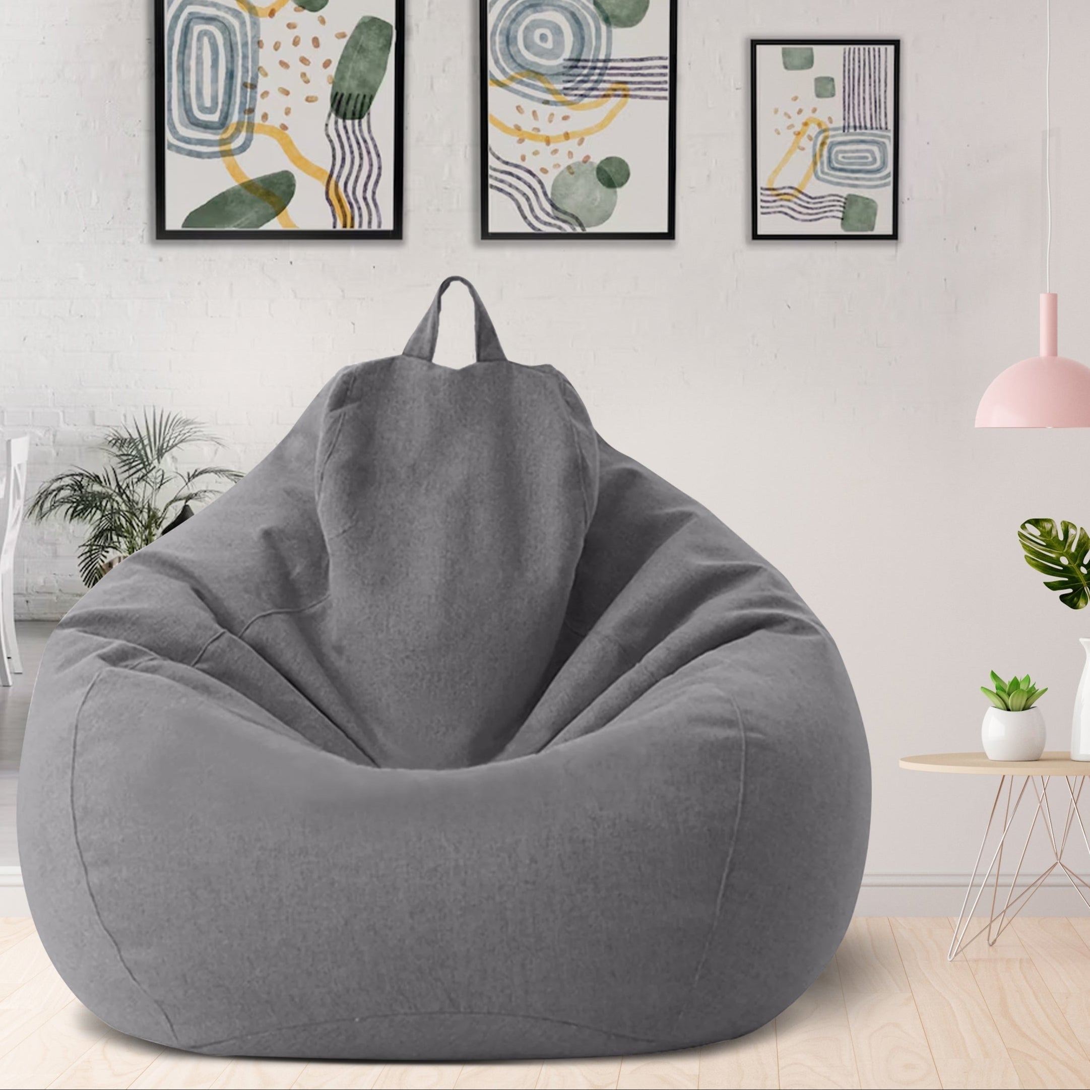Zitzakhoes Polyester Ergonomisch Vormvast met Rits Wasbaar voor Woonkamer Slaapkamer Lounge Relaxhoek | Sansoti