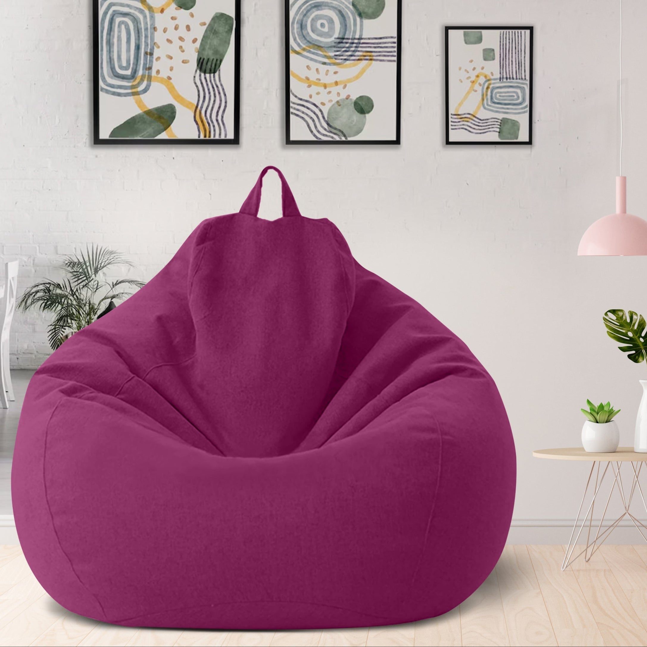 Zitzakhoes Polyester Ergonomisch Vormvast met Rits Wasbaar voor Woonkamer Slaapkamer Lounge Relaxhoek | Sansoti