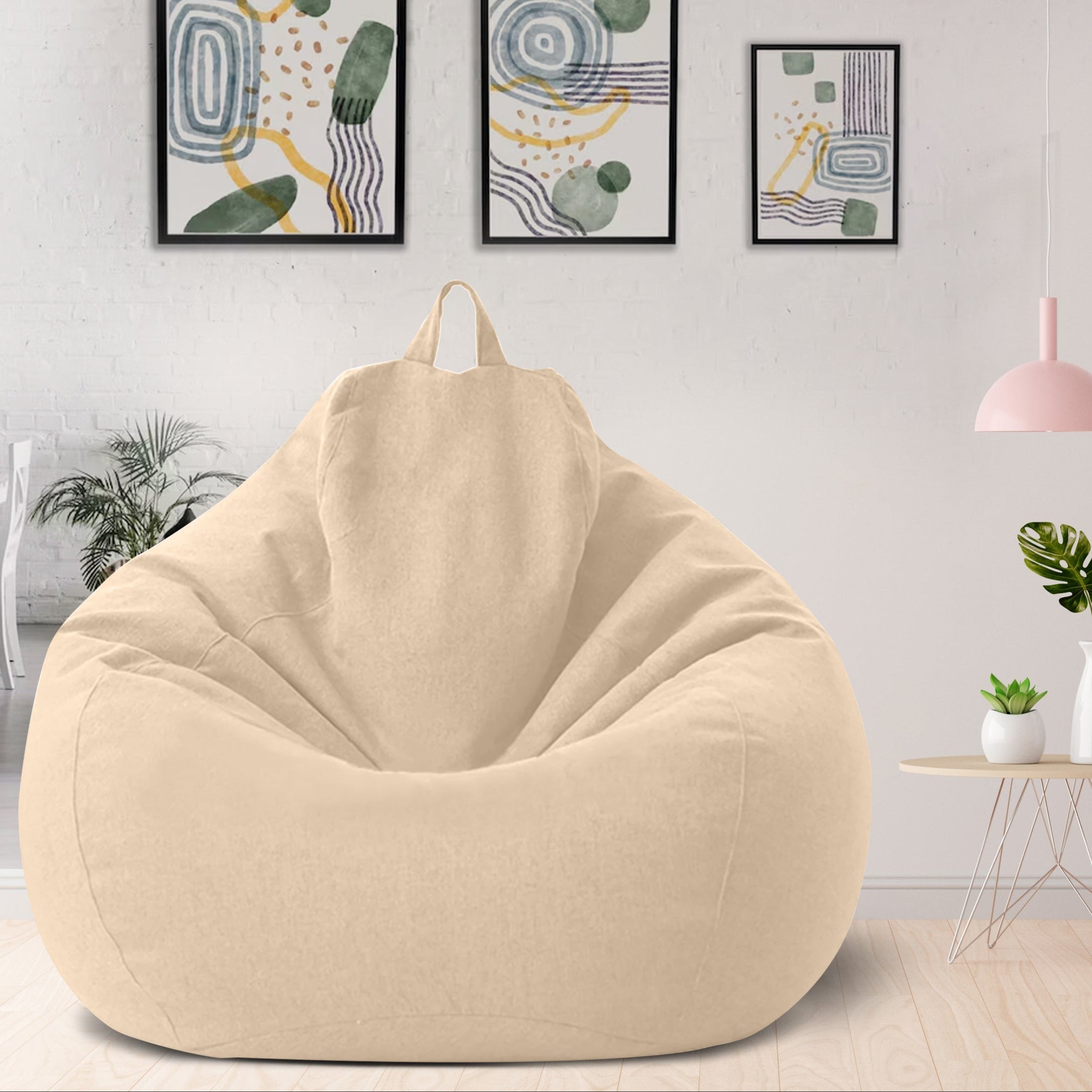 Zitzakhoes Polyester Ergonomisch Vormvast met Rits Wasbaar voor Woonkamer Slaapkamer Lounge Relaxhoek | Sansoti