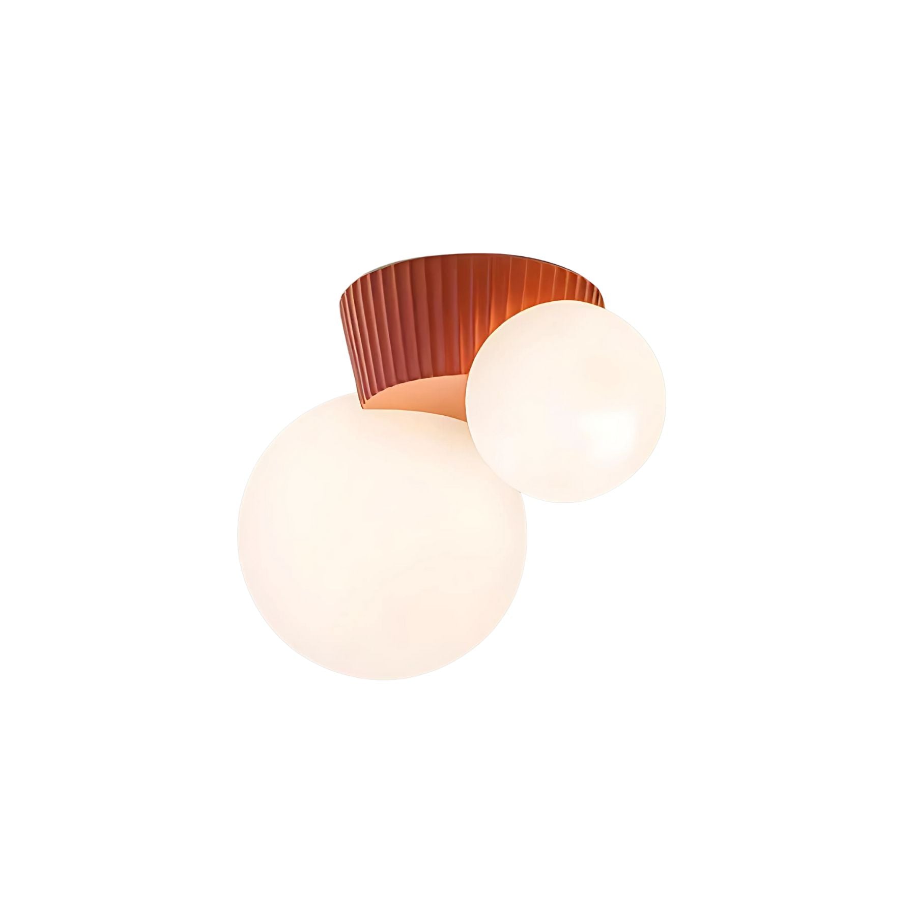 Hängeleuchte Decke 2 Lichtkugeln Resin Grün Wohnzimmer Schlafzimmer Flur Kugelleuchte Modernes Design | Restfield