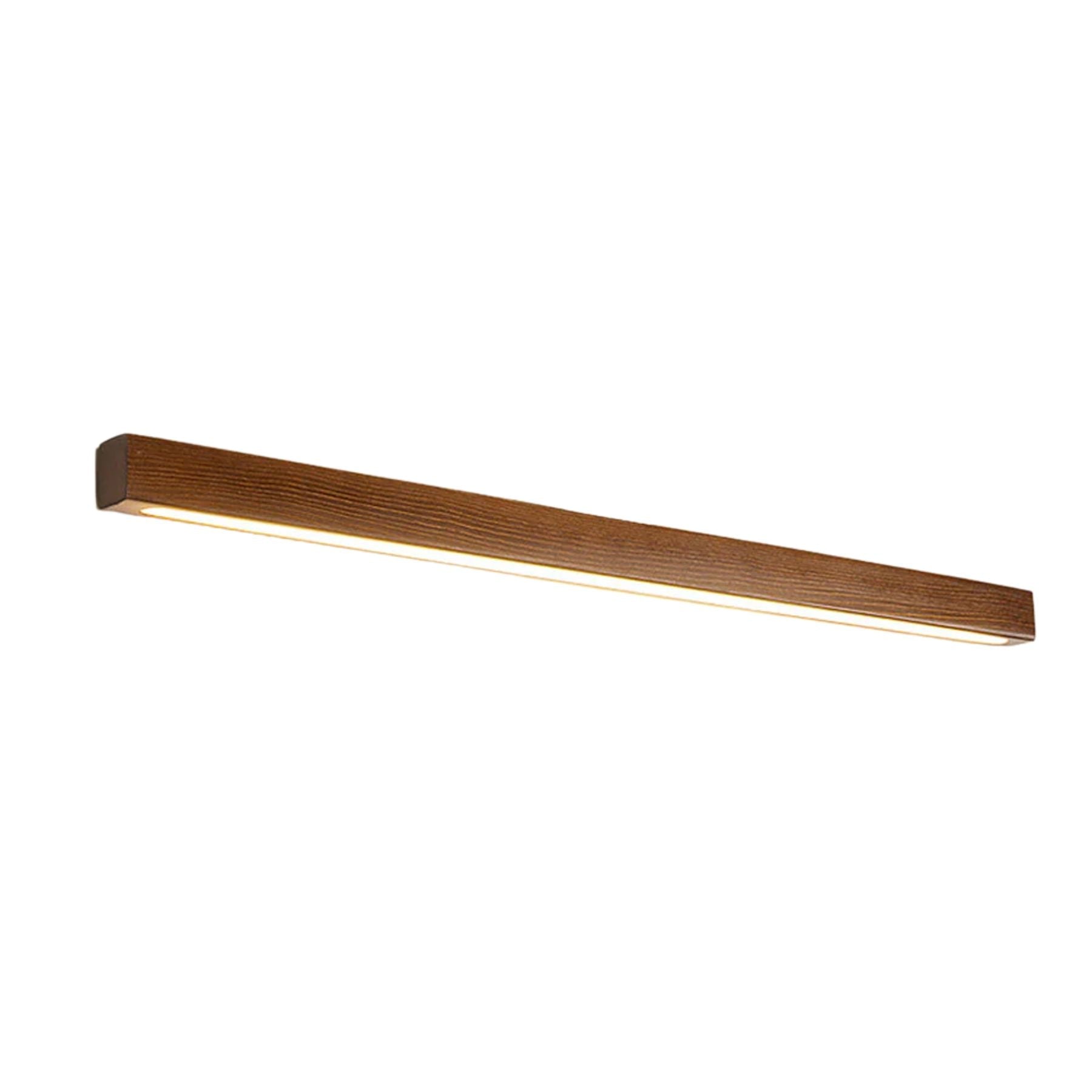 LED Wandleuchte Holz Linear Warmweiß Badezimmer Schlafzimmer Wandbeleuchtung Modern Minimalistisch Lichtleiste | Restfield