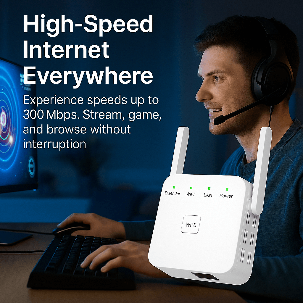 Draadloze Signaalversterker Dual-Band WiFi Bereikuitbreider voor Volledig Huisnetwerk 2.4 en 5 GHz Router | Sansoti