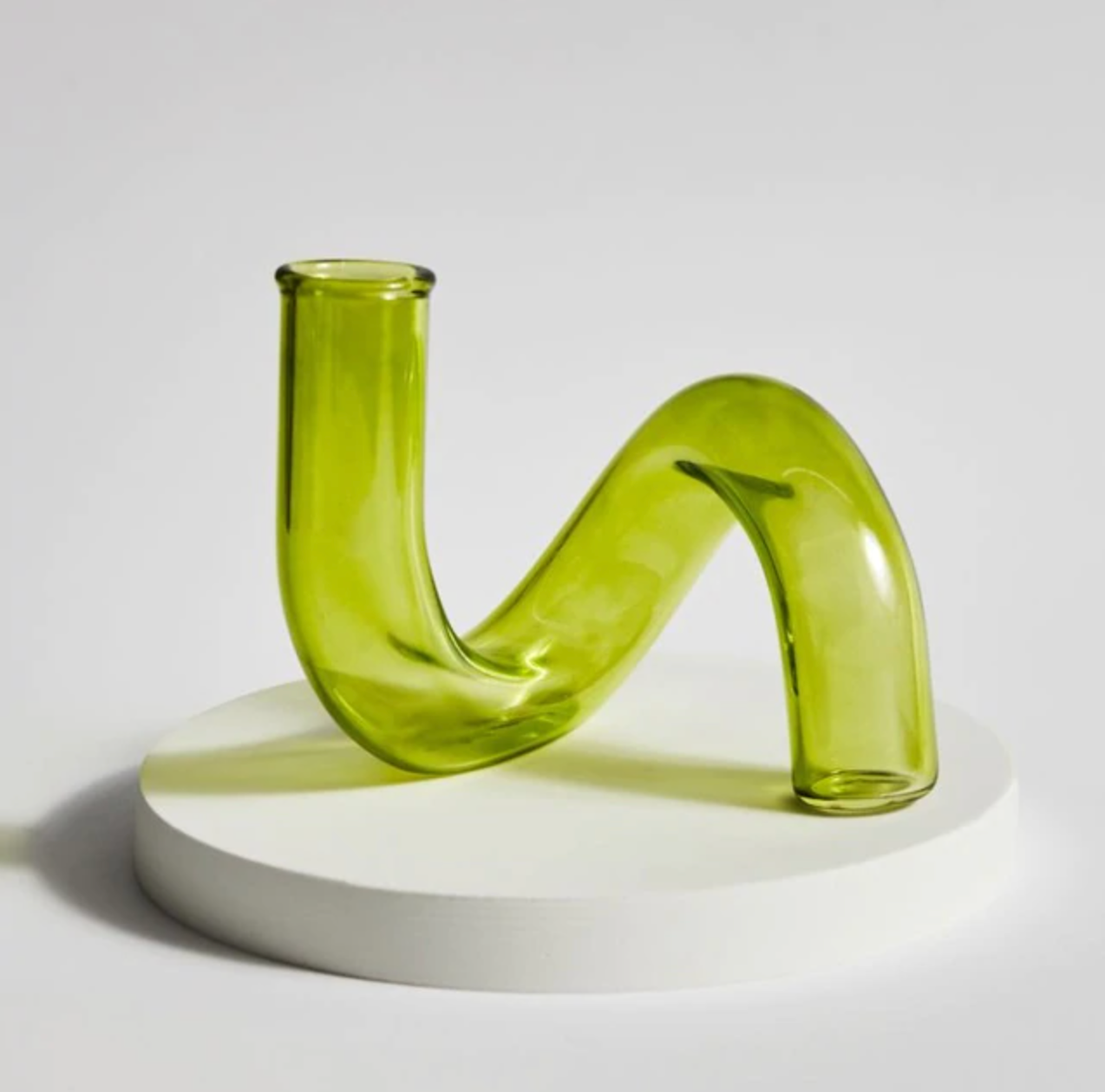 Vase Geblasenes Glas Schlaufen Design Hydroponik Borosilikat Gefärbt Dekoration Tisch | Restfield