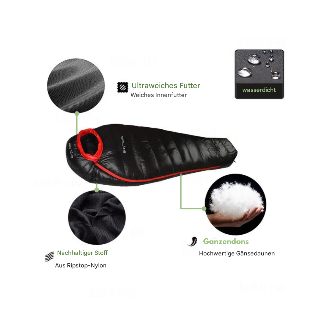 Winterschlafsak Dons 400-1200g Waterdicht Compact Outdoor Trekking Camping Reiszak Wandelen Bergbeklimmen | Sansoti