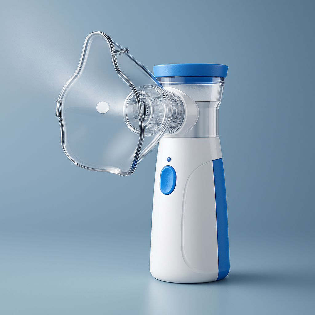 Draagbare Inhalator voor Thuis en Onderweg - Verstuivingsapparaat voor Kinderen en Volwassenen - Oplaadbaar via USB | Sansoti