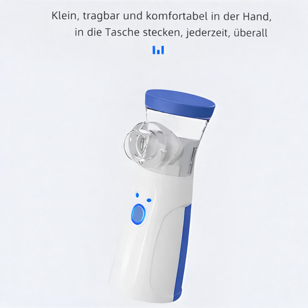 Draagbare Inhalator voor Thuis en Onderweg - Verstuivingsapparaat voor Kinderen en Volwassenen - Oplaadbaar via USB | Sansoti