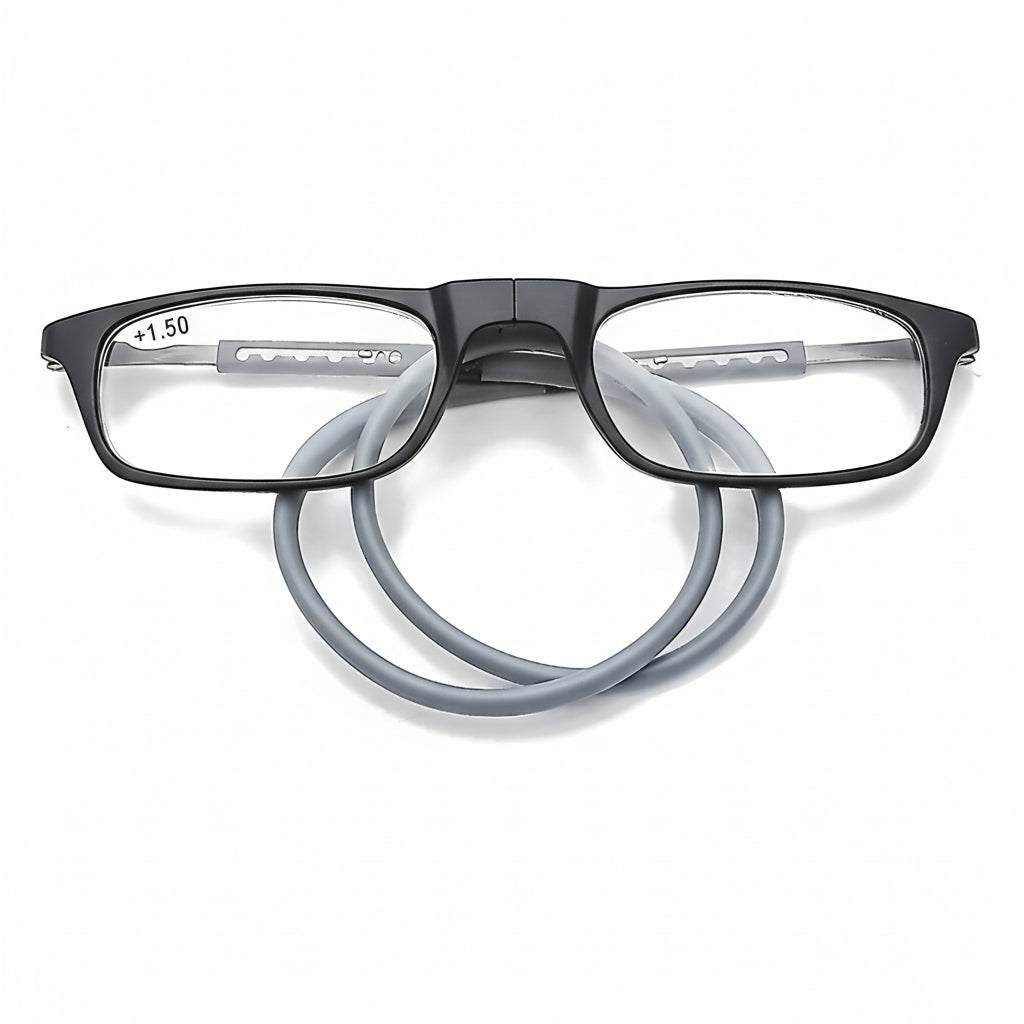 Magnetische Leesbril met Nekkoord – Handsfree Lezen met Moderne Design | Sansoti