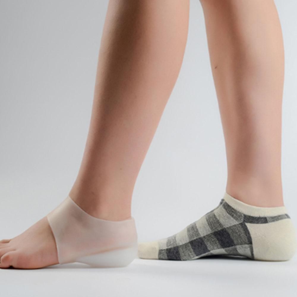 Semelles intérieures rehaussantes en silicone invisibles avec 4 niveaux de hauteur, confortables, pour chaussures, semelles ajoutant quelques centimètres, unisexes | Sansoti